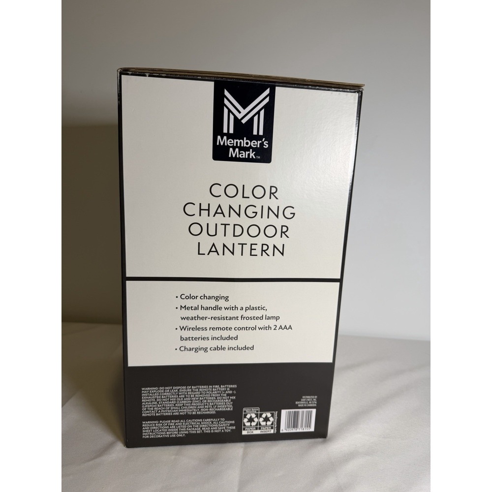 Member's Mark Color Changing Outdoor Lantern - Portable, Waterproof, Lightweight - Picture 3 of 16